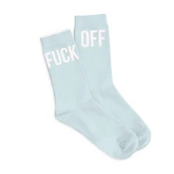 Par de calcetines chica "Fuck Off" Menta