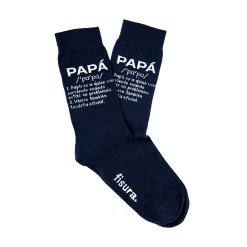 Par de calcetines chico “Papá” azul - Español