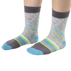 Par de calcetines unisex "Mapa de París"