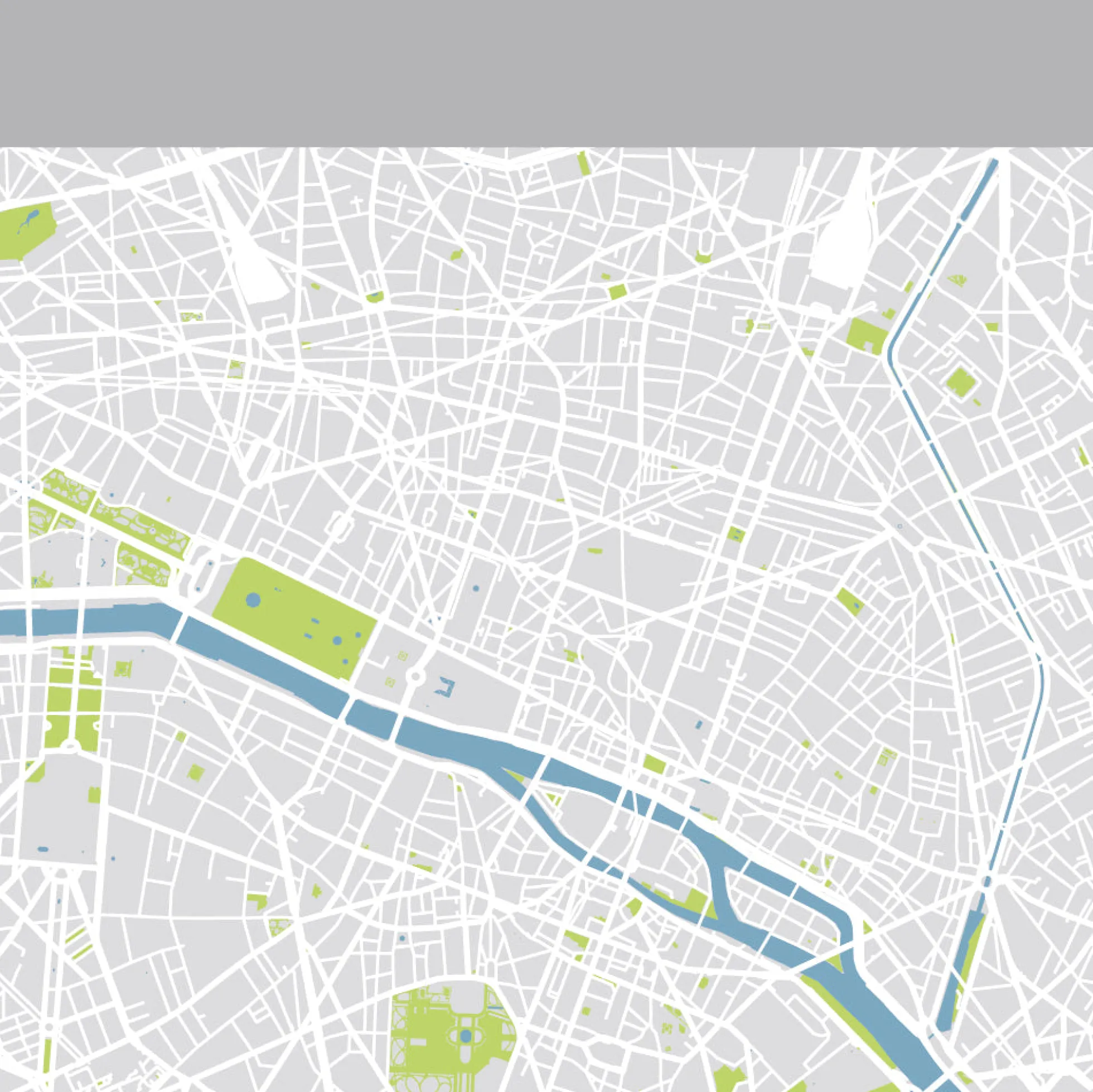 Par de calcetines unisex "Mapa de París"