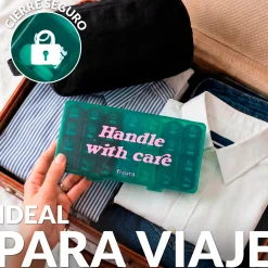 Pastillero “Handle with care”