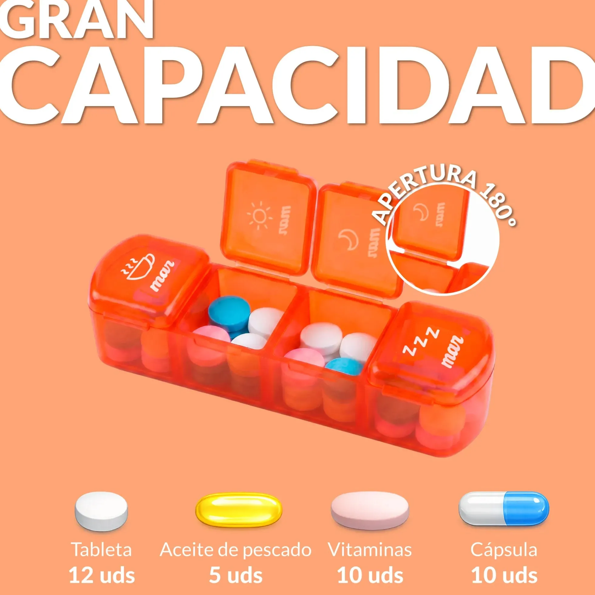 Pastillero "No me da la vida"