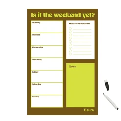 Planner magnético “Is it the weekend yet?”