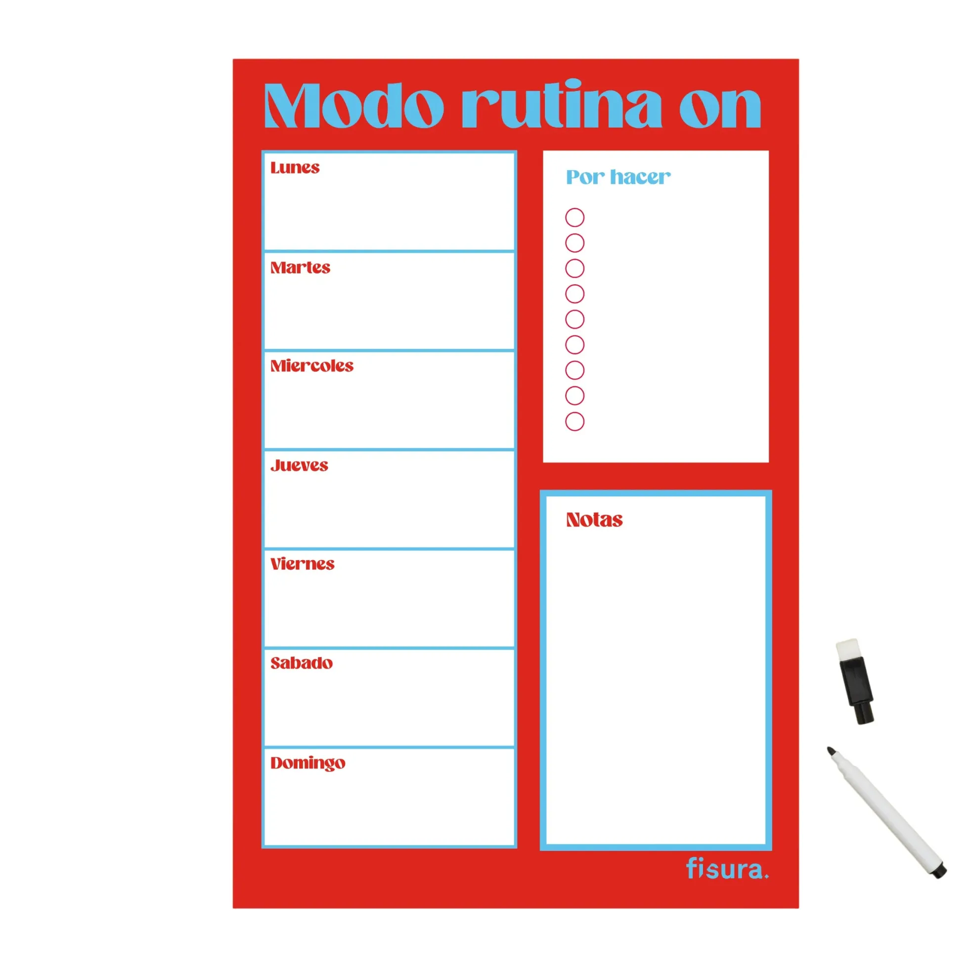 Planner magnético “Modo rutina on”