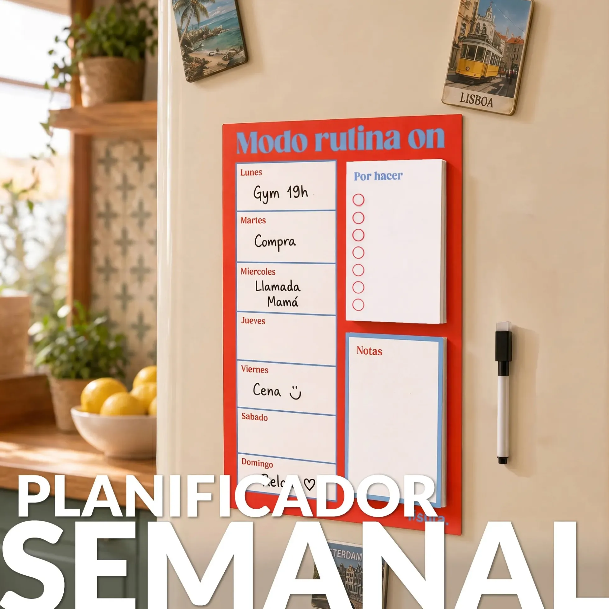 Planner magnético “Modo rutina on”