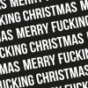 Postal "Merry Fucking Christmas" Patrón Negro