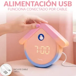 Reloj cuco digital degradado