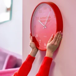Reloj de pared “Better late than ugly”