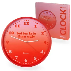 Reloj de pared “Better late than ugly”