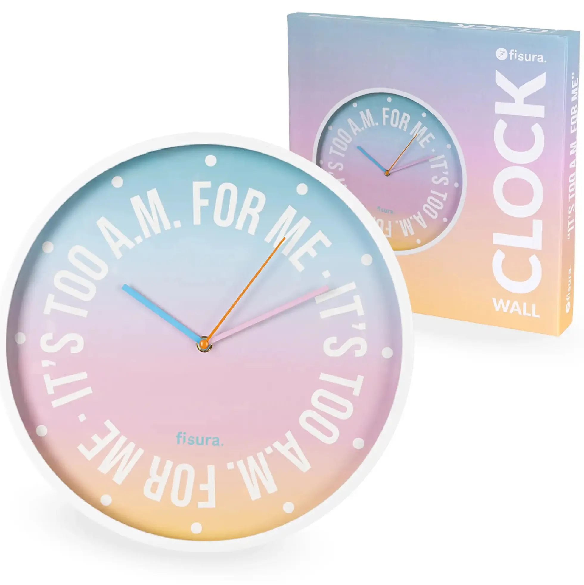 Reloj de pared “It’s too a.m for me”