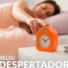 Reloj despertador casita mini naranja