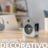 Reloj despertador casita mini cromo
