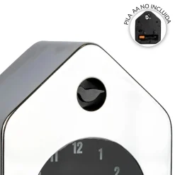 Reloj despertador casita mini cromo