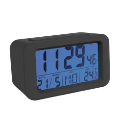 Reloj despertador digital Negro