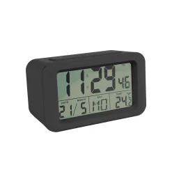 Reloj despertador digital Negro