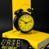Reloj despertador Retro Amarillo & Negro