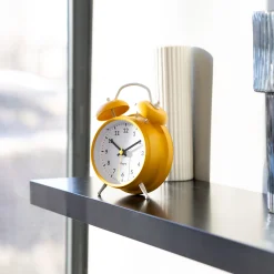 Reloj despertador Retro Amarillo & Blanco