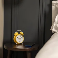 Reloj despertador Retro Amarillo & Blanco