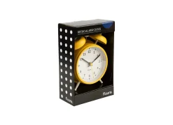Reloj despertador Retro Amarillo & Blanco