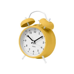 Reloj despertador Retro Amarillo & Blanco