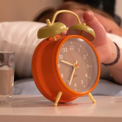 Reloj despertador Retro Beige & Naranja