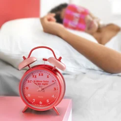 Reloj despertador Retro "Better late than ugly"