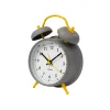 Reloj despertador Retro Gris & Amarillo
