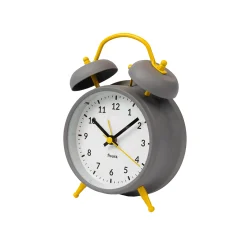 Reloj despertador Retro Gris & Amarillo