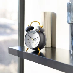 Reloj despertador Retro Gris & Amarillo
