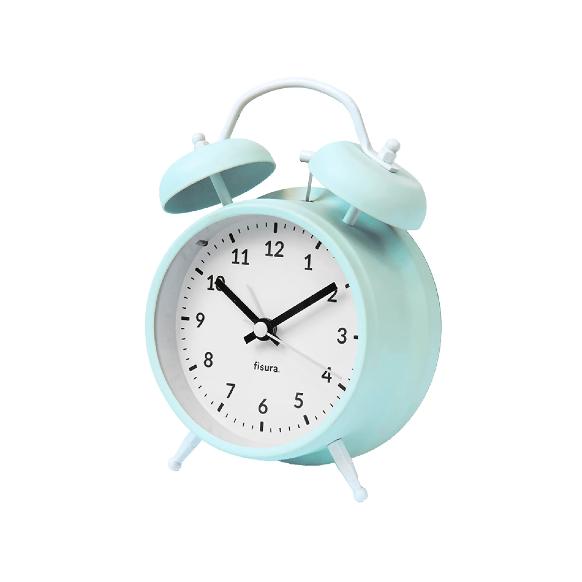 Reloj despertador Retro Menta & Blanco