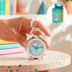 Reloj despertador retro mini arcoíris