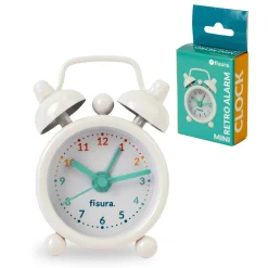 Reloj despertador retro mini arcoíris