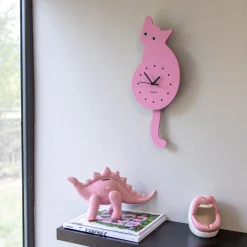 Reloj gato rosa