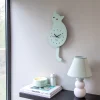 Reloj gato verde menta