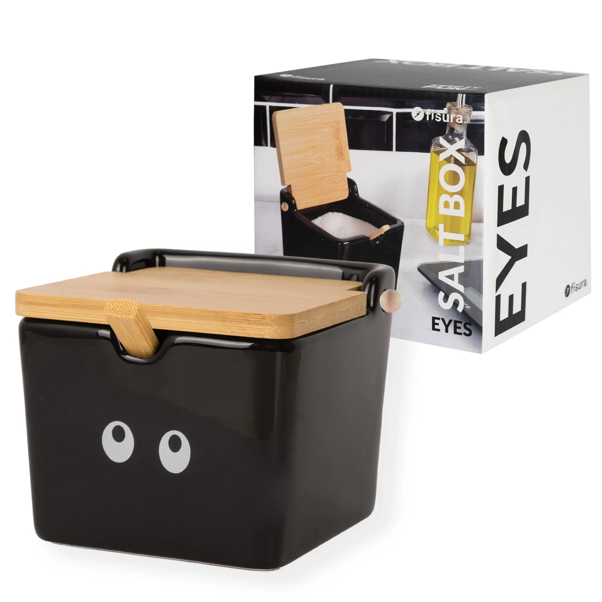 Salero “Ojos” negro