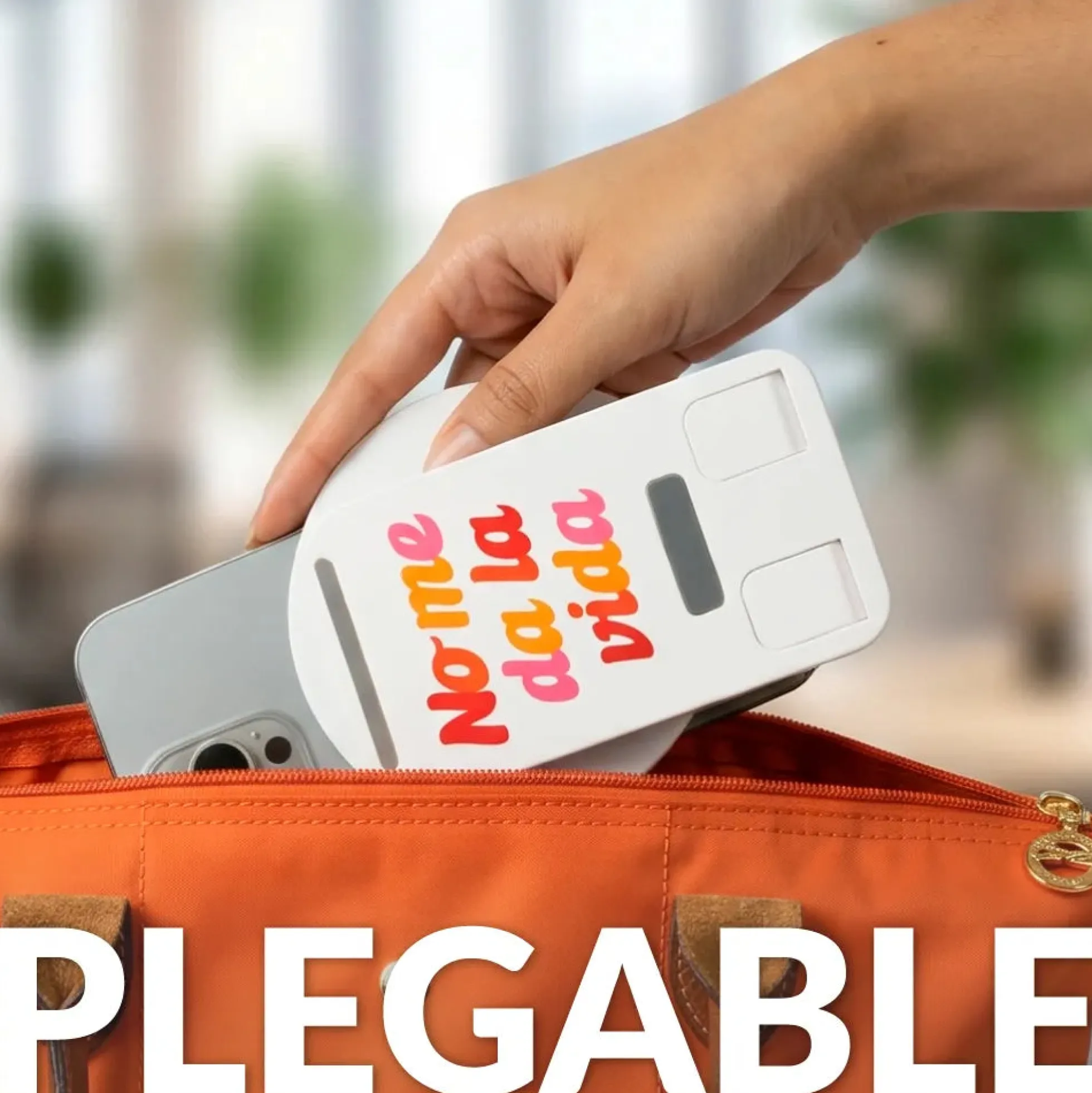 Soporte móvil plegable “No me da la vida”