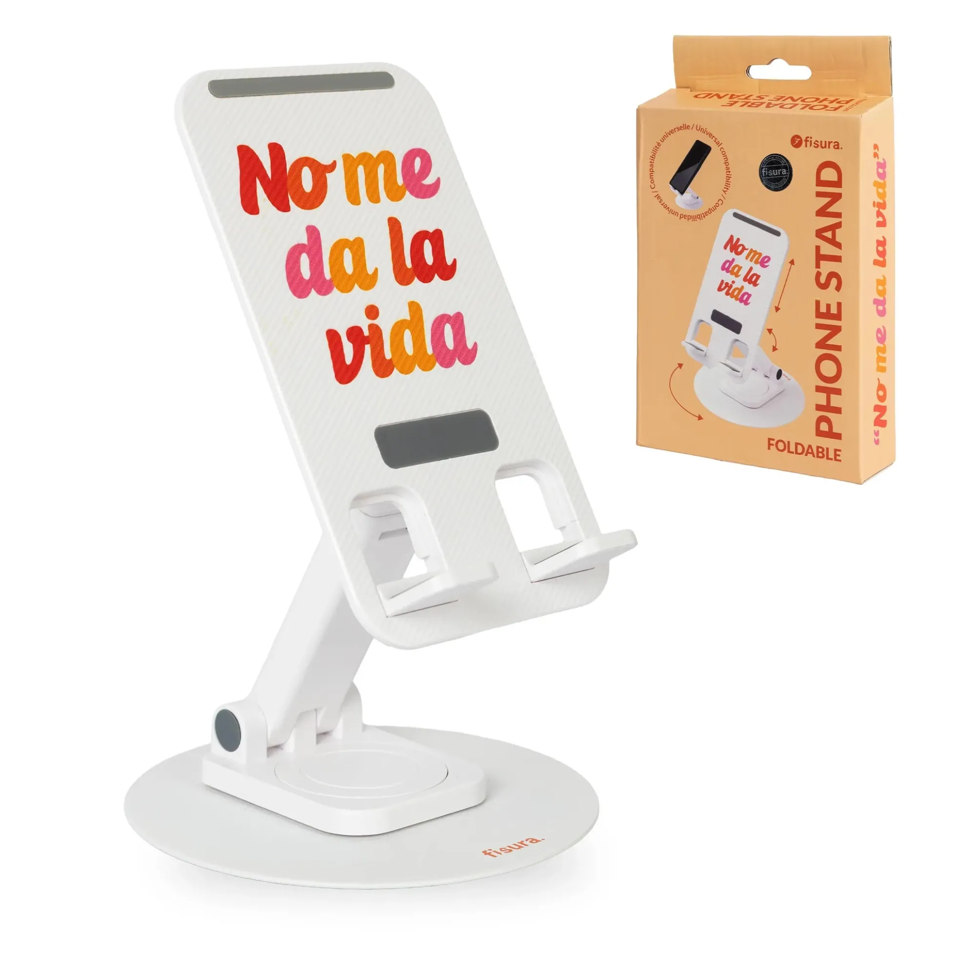 Soporte móvil plegable “No me da la vida”