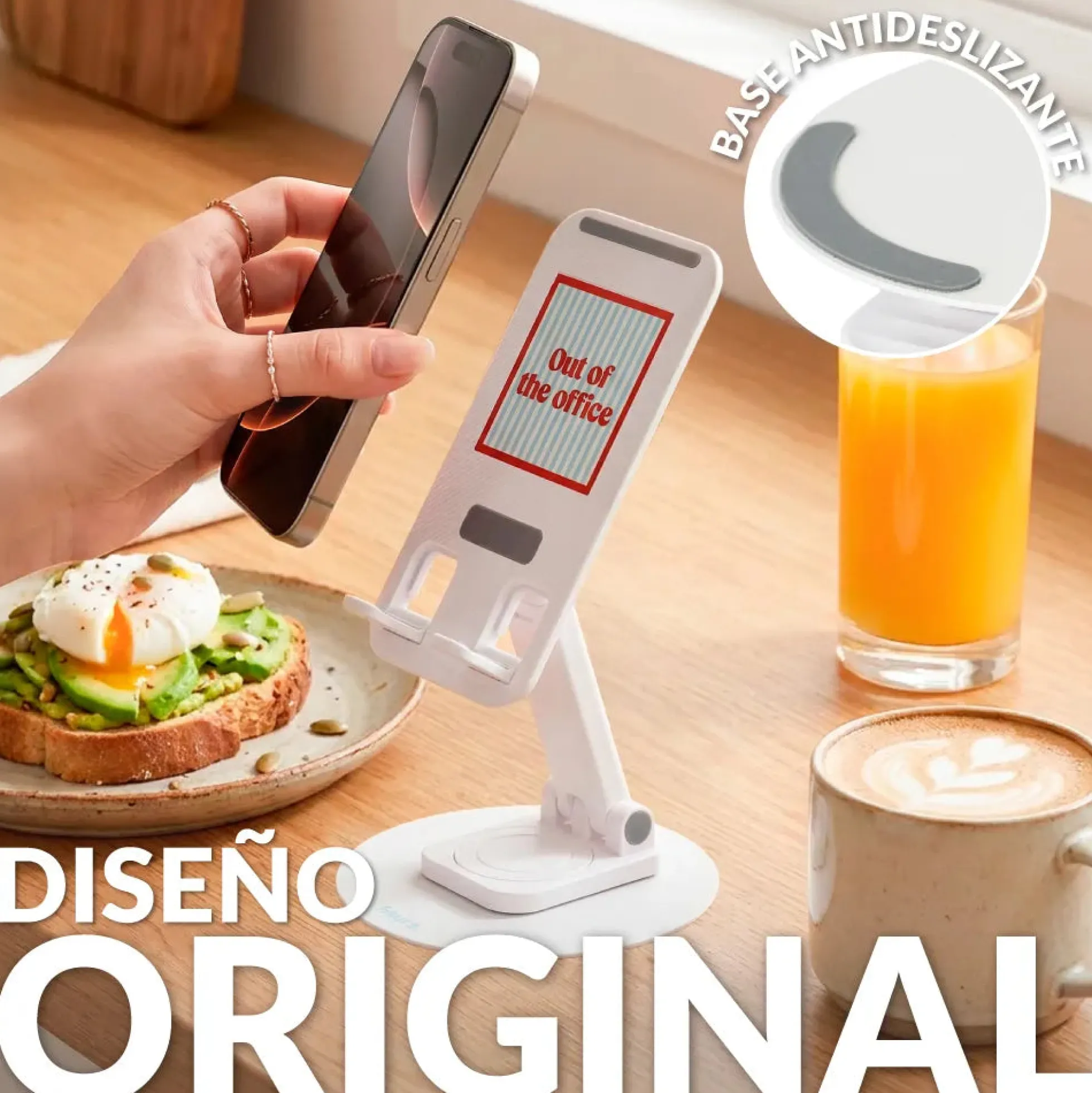 Soporte móvil plegable "Out of the office"