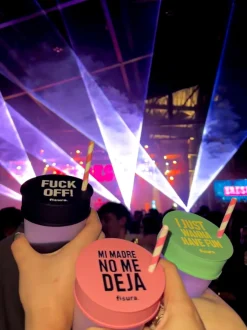 Tapa vasos antidroga “F*ck off” 5 unidades