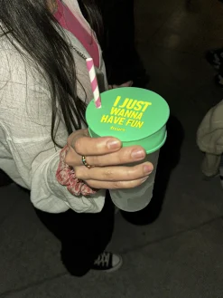 Tapa vasos antidroga “I just wanna have fun” 3 unidades