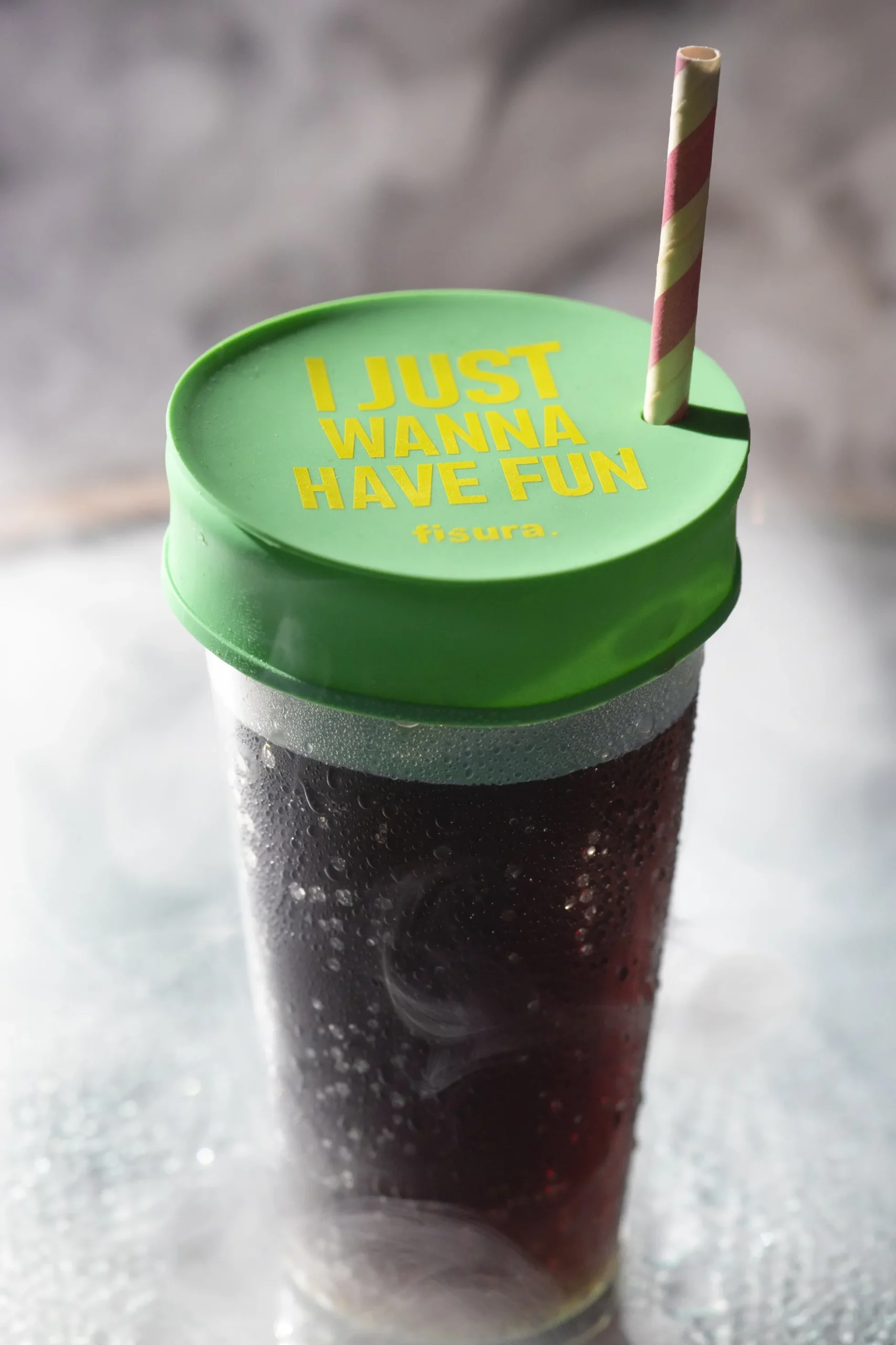 Tapa vasos antidroga “I just wanna have fun”
