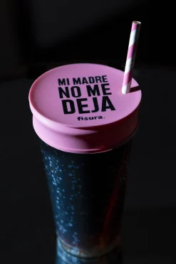 Tapa vasos antidroga “mi madre no me deja” 3 unidades