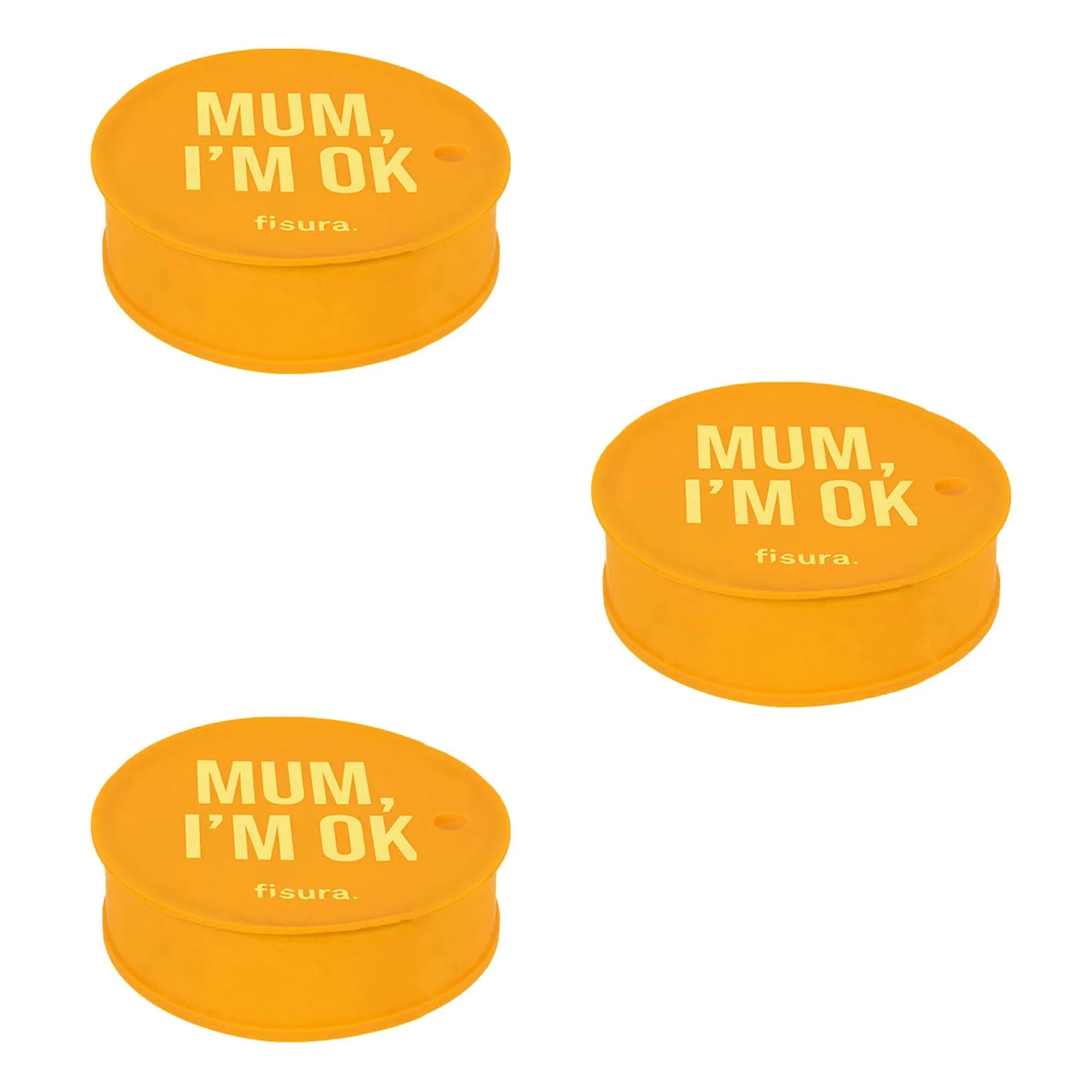 Tapa vasos antidroga “Mum I'm ok” 3 unidades