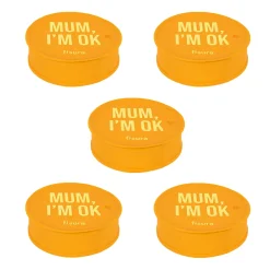 Tapa vasos antidroga “Mum I'm ok” 5 unidades