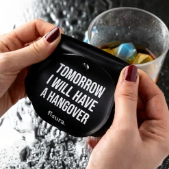 Tapa vasos antidroga “Tomorrow I will have a hangover” 3 unidades