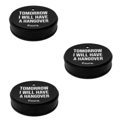 Tapa vasos antidroga “Tomorrow I will have a hangover” 3 unidades