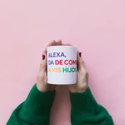 Taza 'Alexa, da de comer a mis hijos' ESP