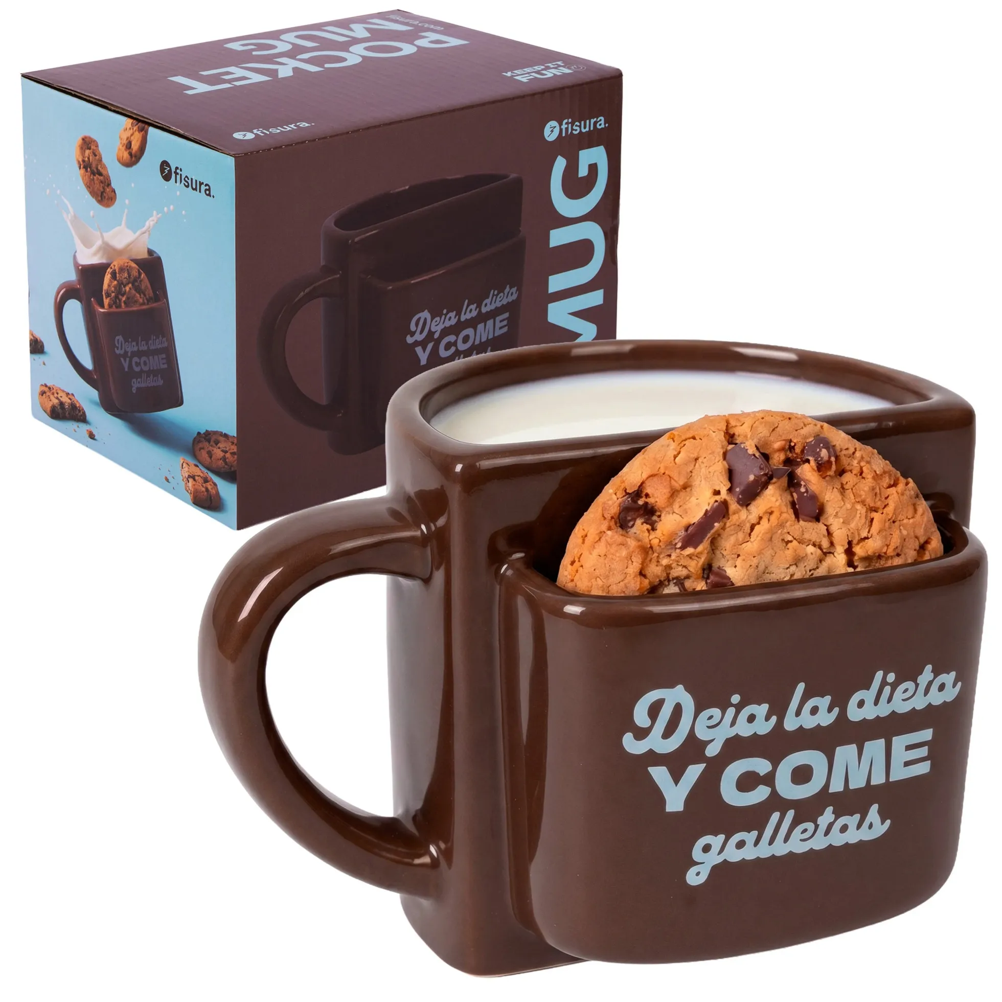Taza bolsillo “Deja la dieta”