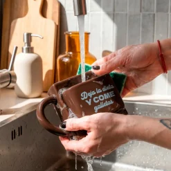 Taza bolsillo “Deja la dieta”