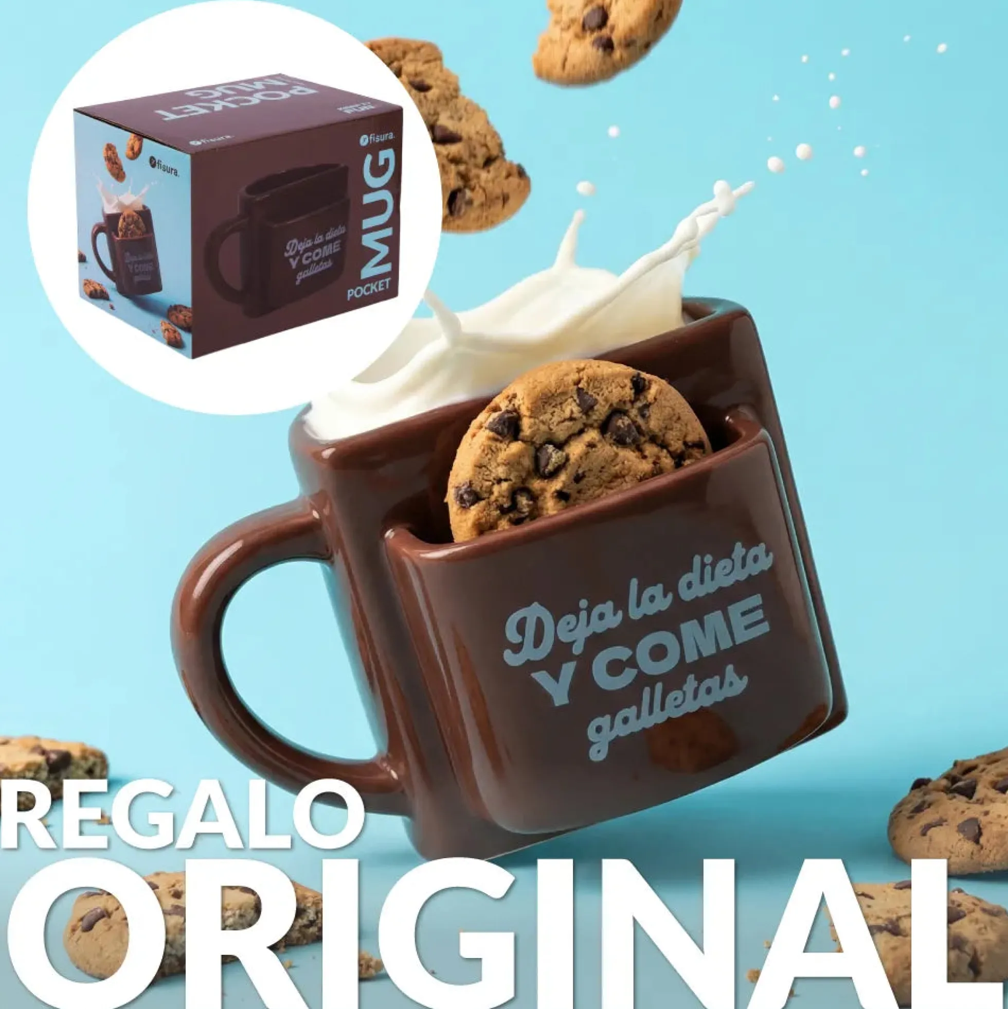 Taza bolsillo “Deja la dieta”
